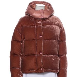 Moncler velvet down jacket